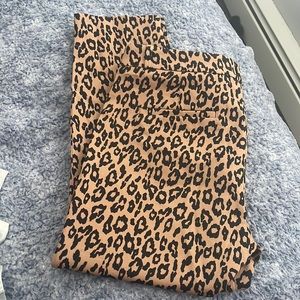 Leopard banana republic Sloan dress pants